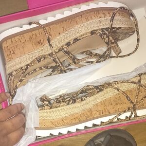 Women's Cork Platform Sandals